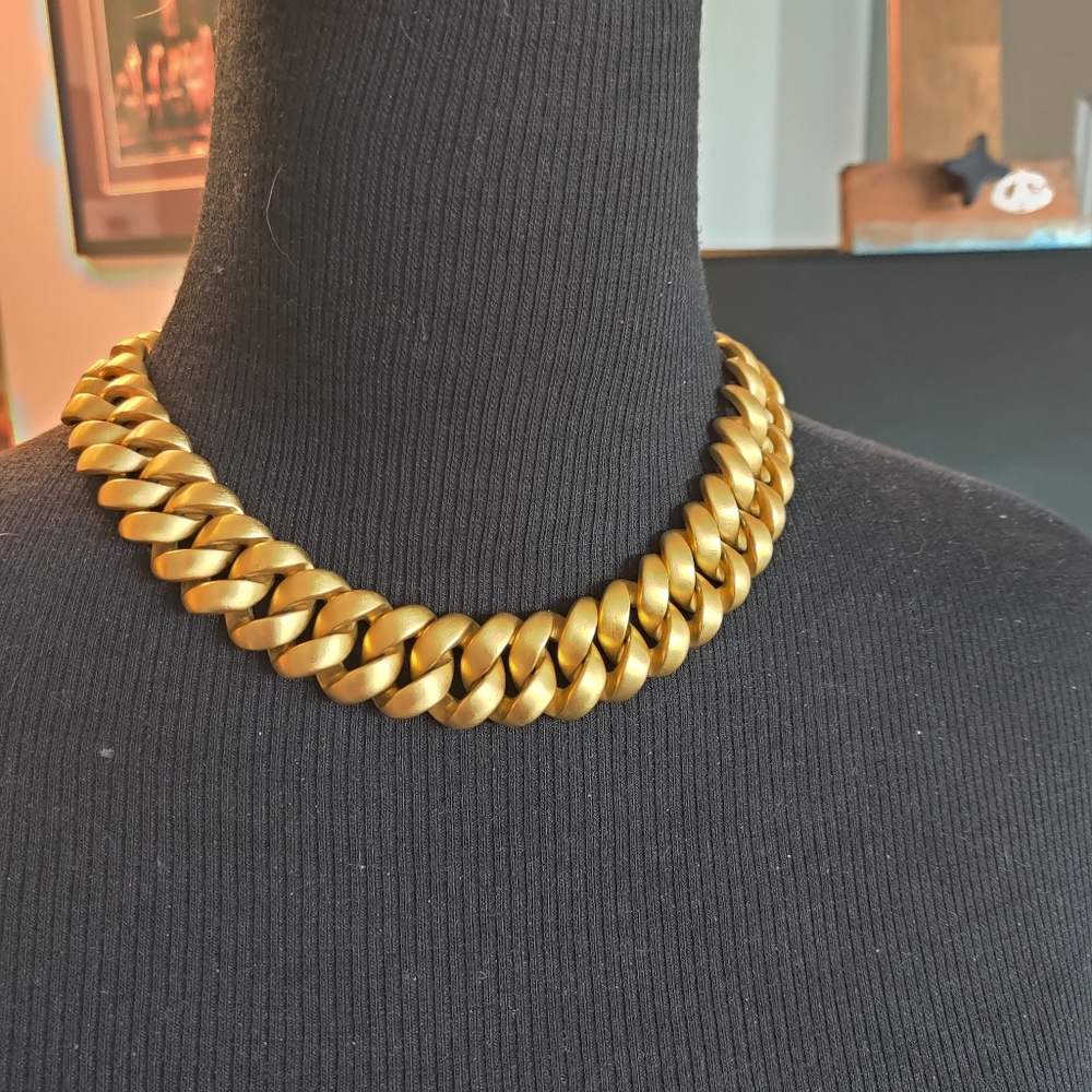 Napier brushed gold couture Neckace